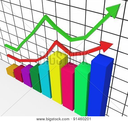 Graph Increasing Represents Marketing Profitable And Improve