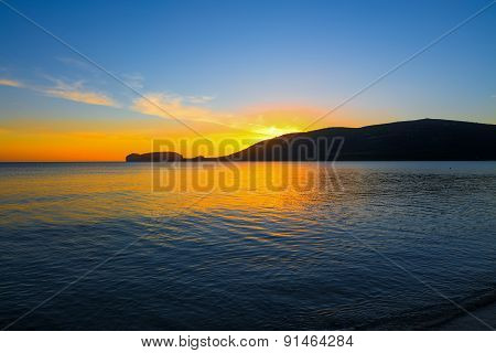 Capo Caccia Silhouette Under A Scenic Sky