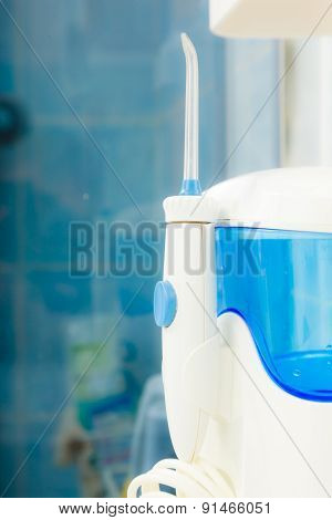 Oral Care. Home Water Flosser Tool For Clean Teeth