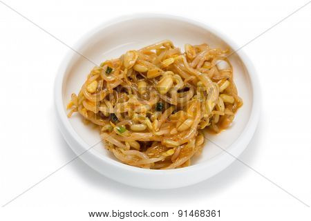 Spicy salad heh of soy sprouts. From a series of Food Korean cuisine.