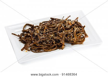 Spicy salad heh sprouts fern and sesame seeds. From a series of Food Korean cuisine.