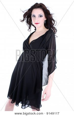 Sexy žena s červenými rty