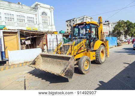 Construction Site At Cannaught Place, New Delhi