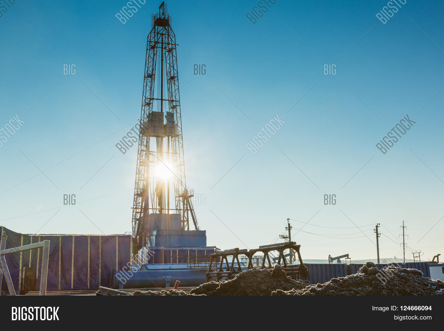 Oil Pump Oil Rig Image & Photo (Free Trial) | Bigstock