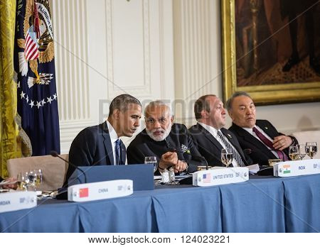 Barack Obama And Narendra Damodardas Modi