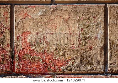 Detail of an old cracked cement wall texture
