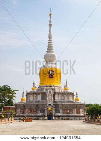 Phrathat Nadun . Stupa in Maha-Sarakham Province northeast of Thailand