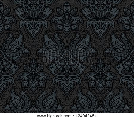 Seamless background from a vector ornament, Fashionable modern wallpaper or textile