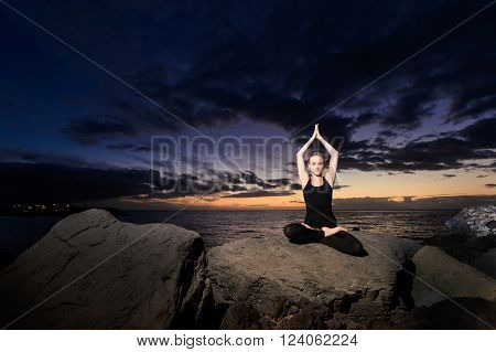 Meditation Yoga On Tenerife Beach