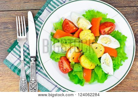 Tomato, Sweet Pepper with Egg and Bruschetta Studio Phoro
