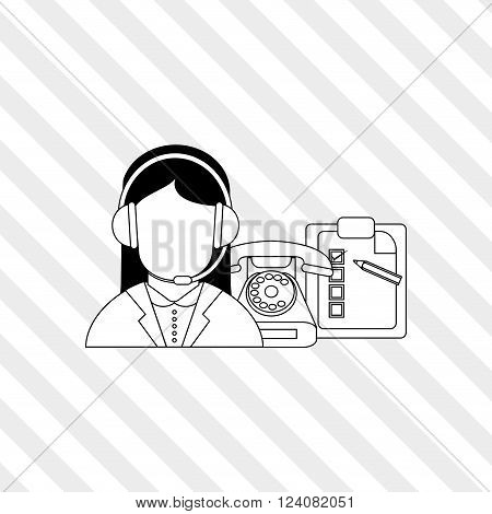 Customer service concept with icon design, vector illustration 10 eps graphic.