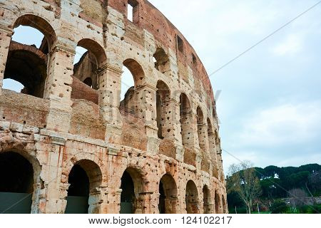 rome italy coliseum monument of architecture, spring photos