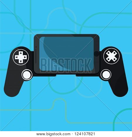 Gamepad Joystick . Joystick game . Made in vector illustration