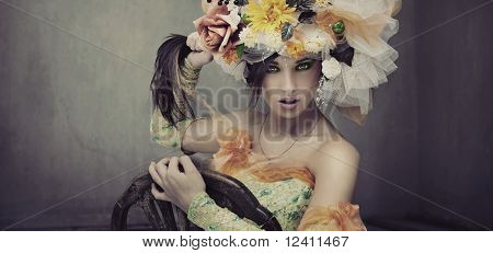 Fine art photo of a angry woman