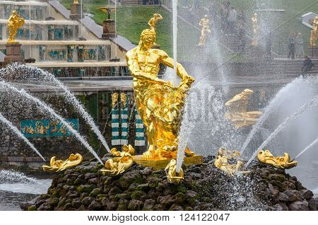 Petergof St Petersburg Russia - September 1 2012: 