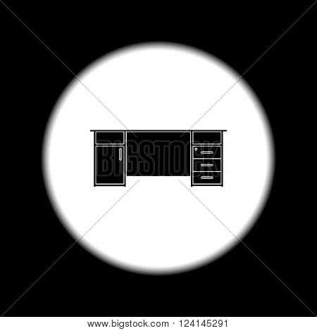 table icon isolated vector eps 10 illustration