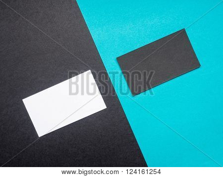 White business card Mock up in men's hand