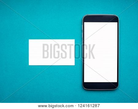 White business card Mock up in men's hand