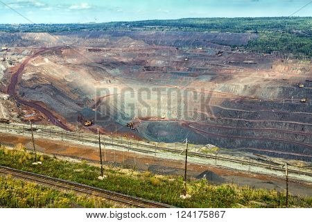Iron ore mining. Mikhailovsky Mining and Processing Plant. Zheleznogorsk. Russia. Kursk Magnetic Anomaly
** Note: Soft Focus at 100%, best at smaller sizes