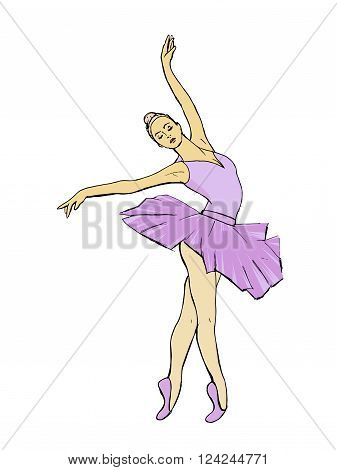 Colorful vector stock illustration. Isolated on white