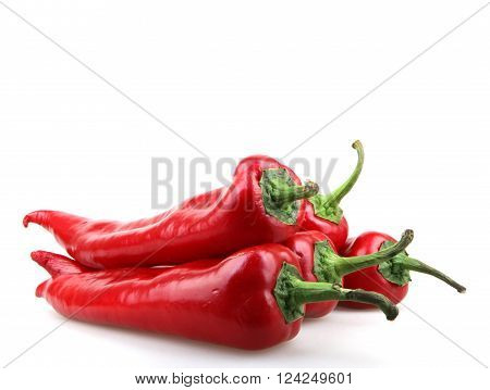Red Pepper Isolated On White Background Stock Photos