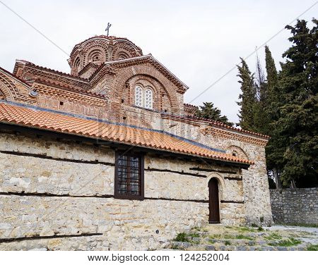Holy Mary Peribleptos church one of the oldest churches in the town of Ohrid Macedonia