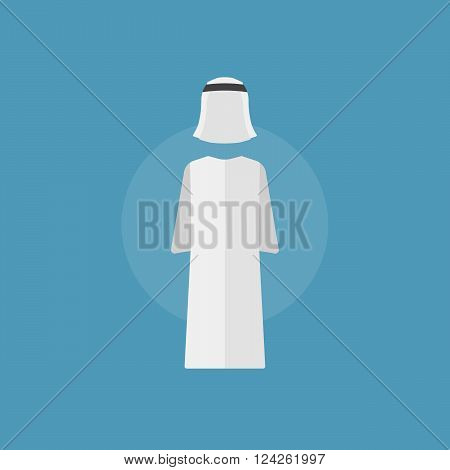 Arab man clothes. 10 eps vector illustration