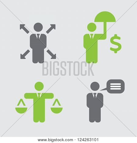 Business Policies Icons. 10 eps vector illustration