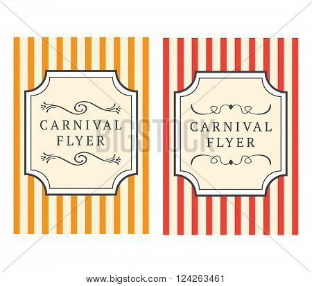 Carnival Flyer Template. 10 eps vector illustration