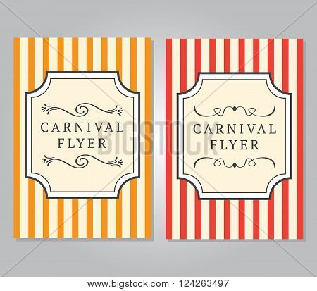 Carnival Flyer Template. 10 eps vector illustration