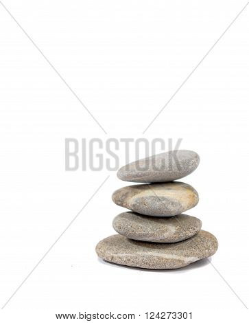 stones isolated on white background. concept .