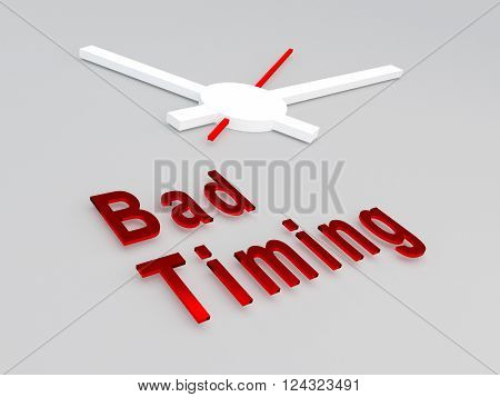 Bad Timing Concept
