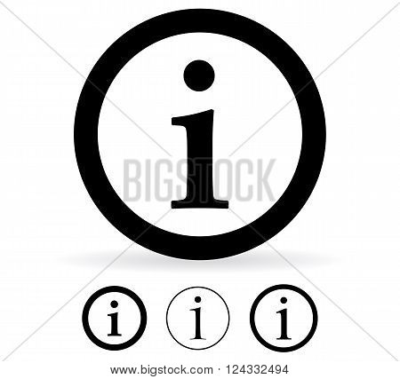 Info icon - vector illustration - isolated