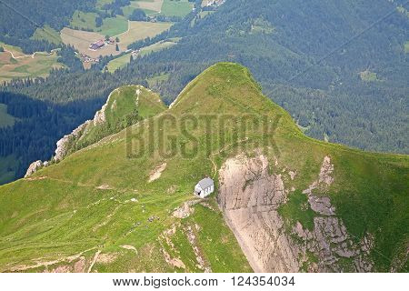 View near the summit of the Pilatus mountain