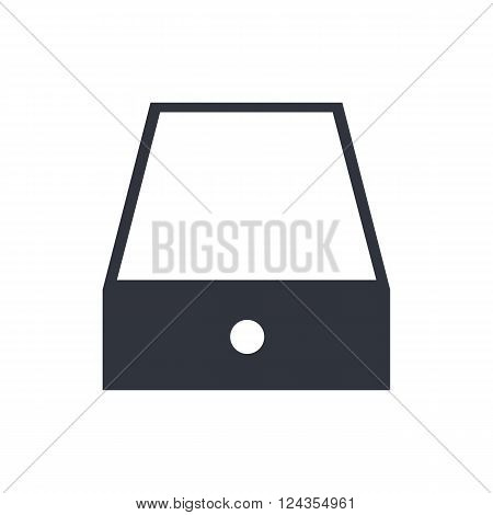 Safe Icon In Vector Format. Premium Quality Safe Icon. Web Graphic Safe Icon Sign On Red Background.
