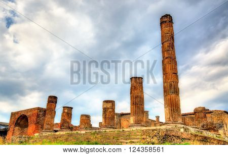 The Temple of Jupiter in Pompeii - Italy