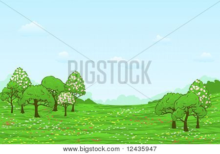 Paysage de printemps
