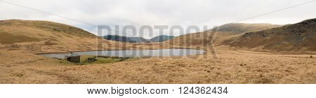 Panorama Of Small Mountain Lake