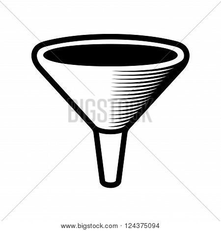 Filter Bottleneck Icon on White Background. Vector illustration