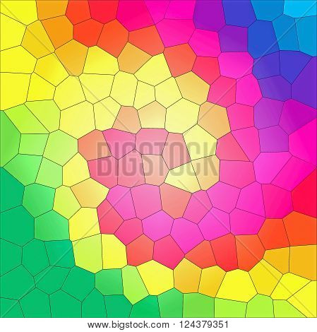 The abstract background with visual colorful effect rainbow polygon