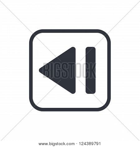 Music Backward In Vector Format. Premium Quality Music Backward. Web Graphic Music Backward Sign On