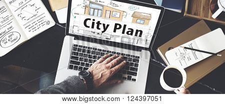 City Plan Plan SKetch Blueprint Design Concept