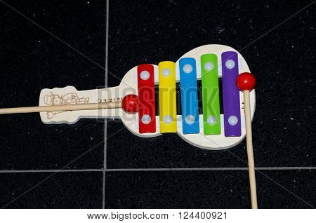 the xylophone: the music instrument at percussion