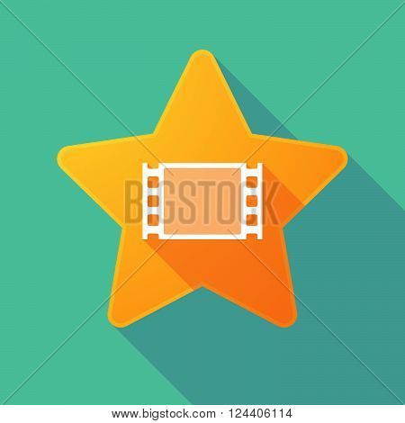 Long Shadow Star With A Film Photogram