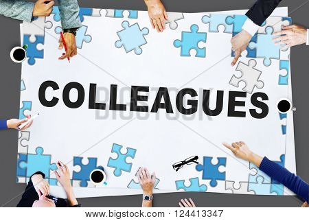 Colleagues Partner Team Officemates Business Concept