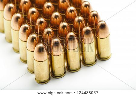 9Mm Bullets In A Row