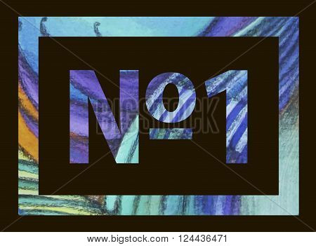 Tropical print slogan. For t-shirt or other uses, vector. Number one