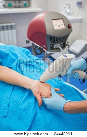 Procedure for palm against hyperhidrosis