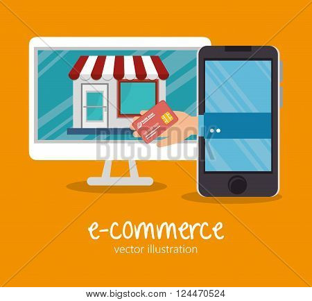 shopping online design, vector illustration eps10 graphic