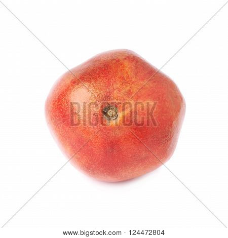 Pomegranate punica granatum fruit isolated over the white background